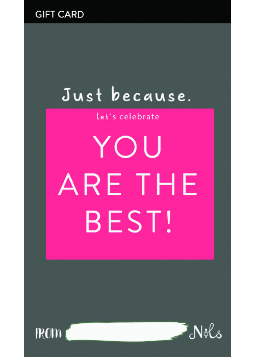 "YOU ARE THE BEST" GIFT CARD